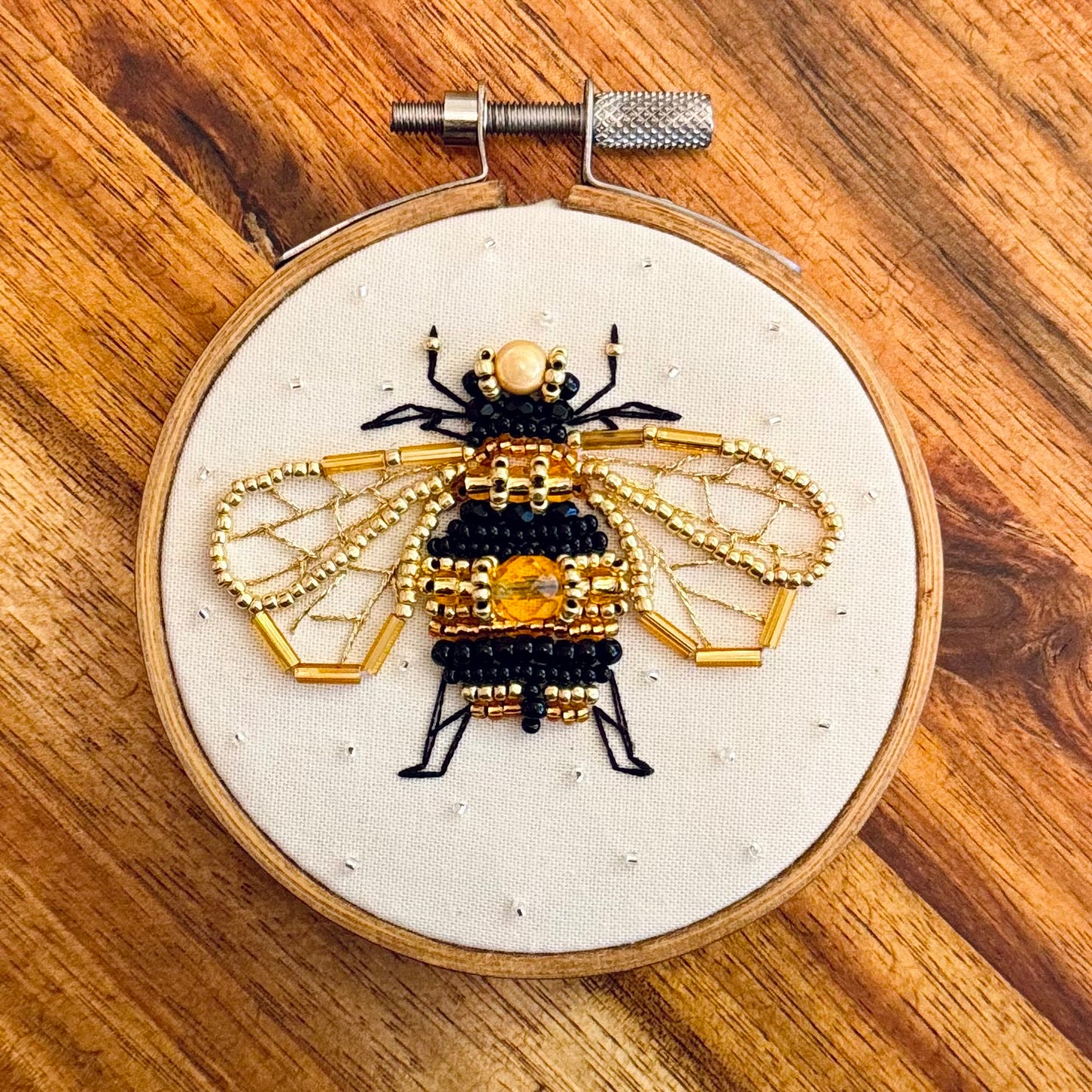 Beaded Bee Needlepoint