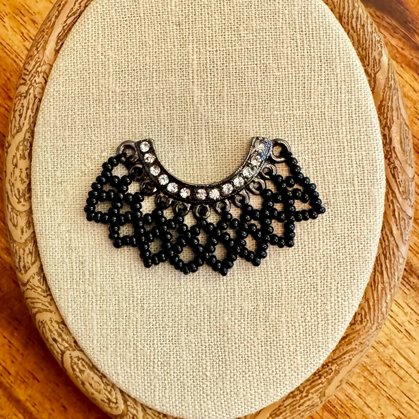 RBG “Dissent” Collar Needlepoint