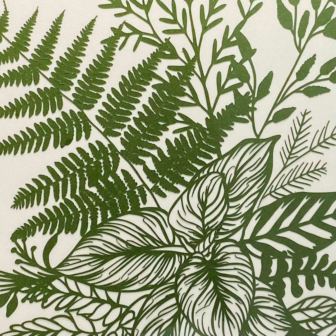 Framed Botanical Paper Cut