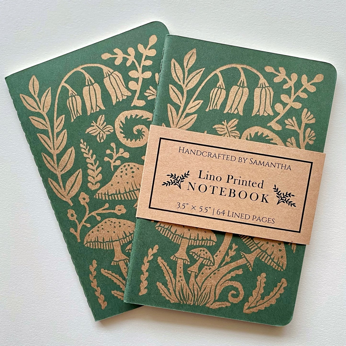 Block Printed Botanical Notebook