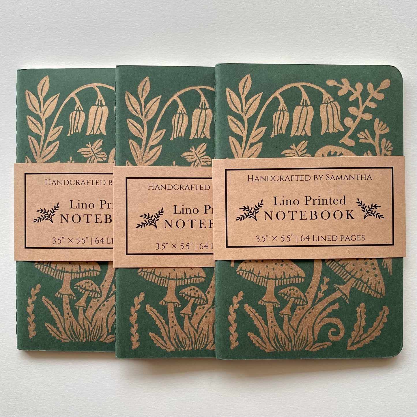 Block Printed Botanical Notebook