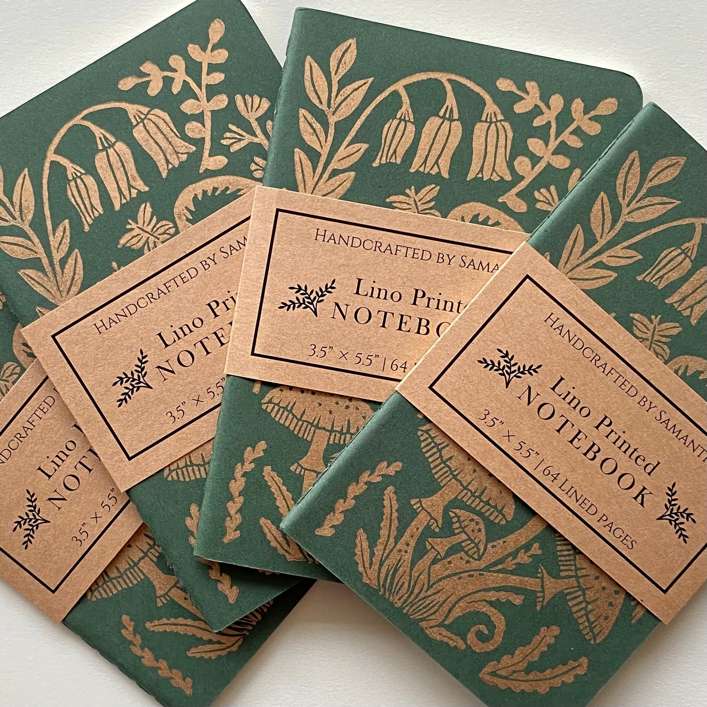 Block Printed Botanical Notebook