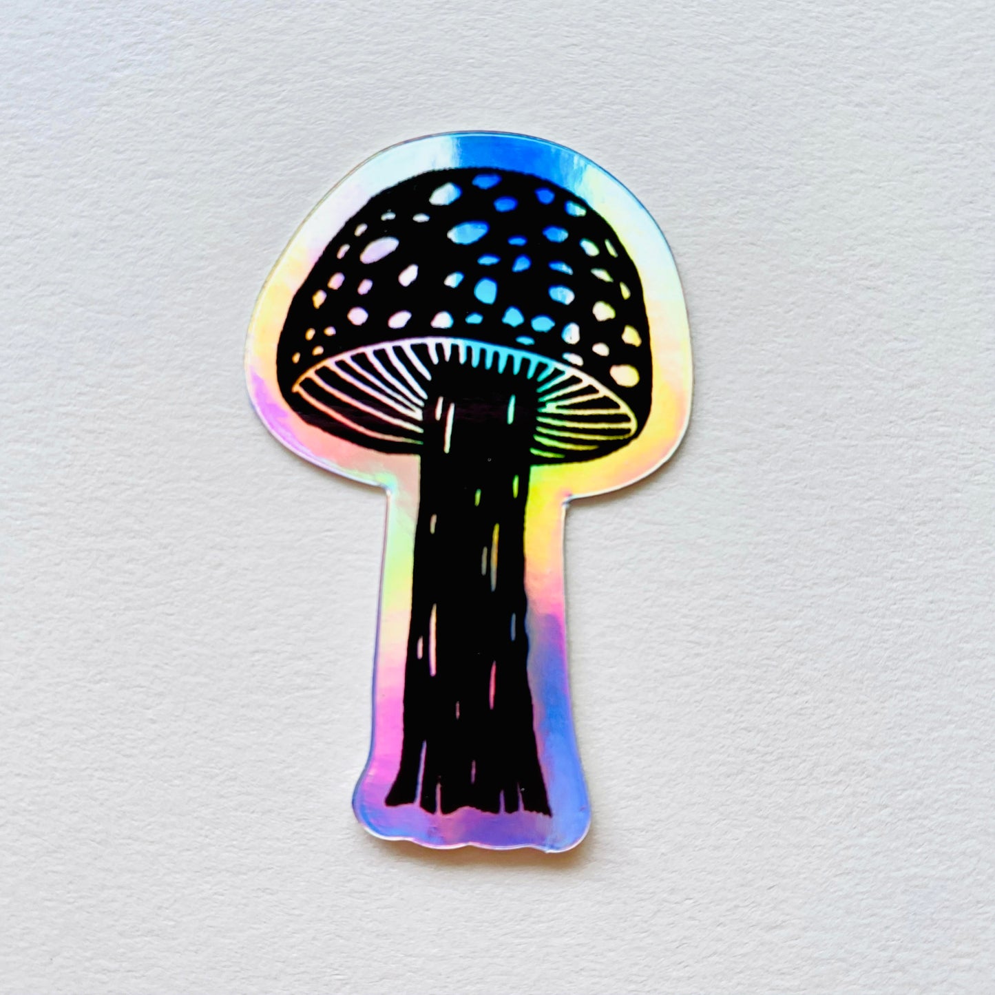 Holographic Mushroom Sticker