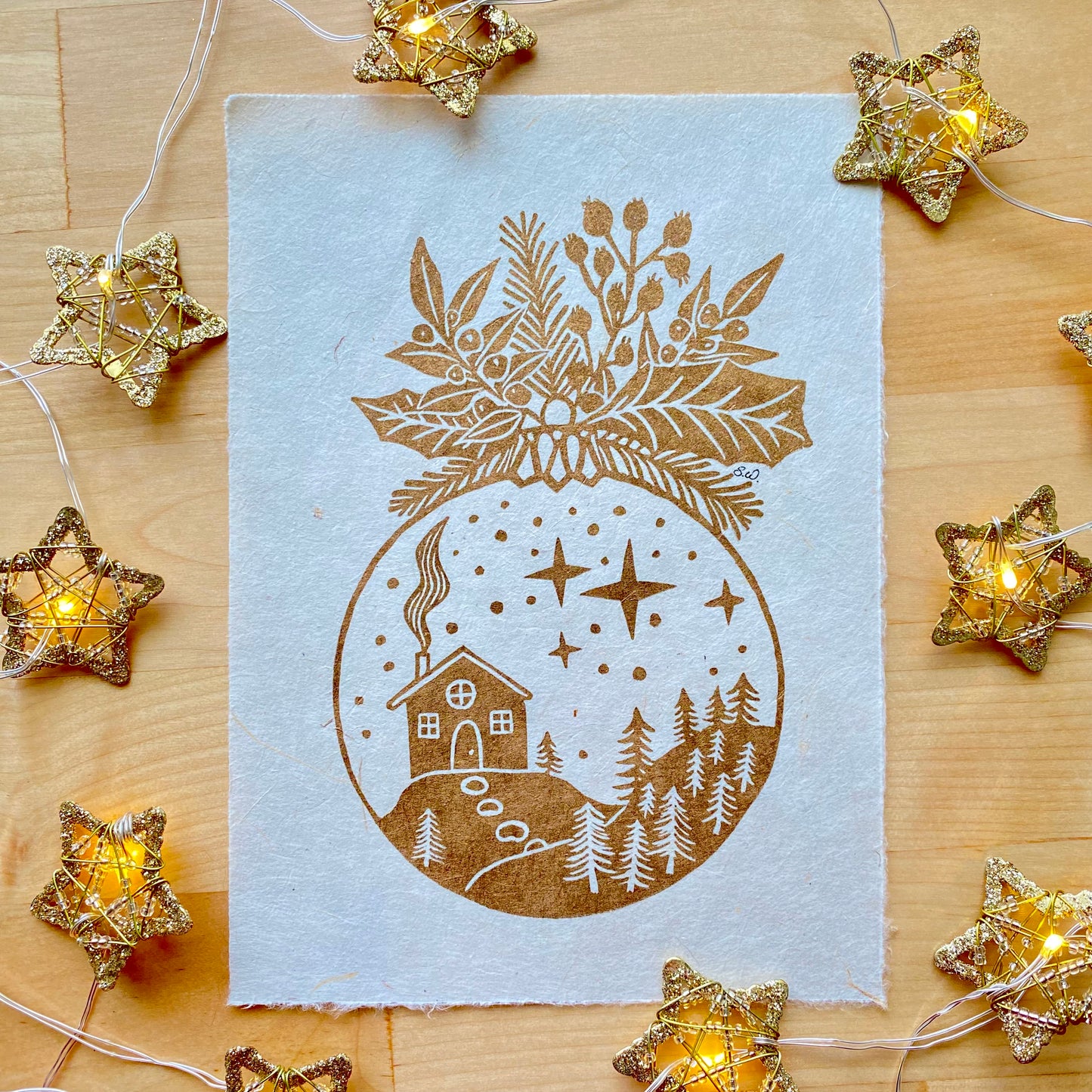 Gold Ornament Print