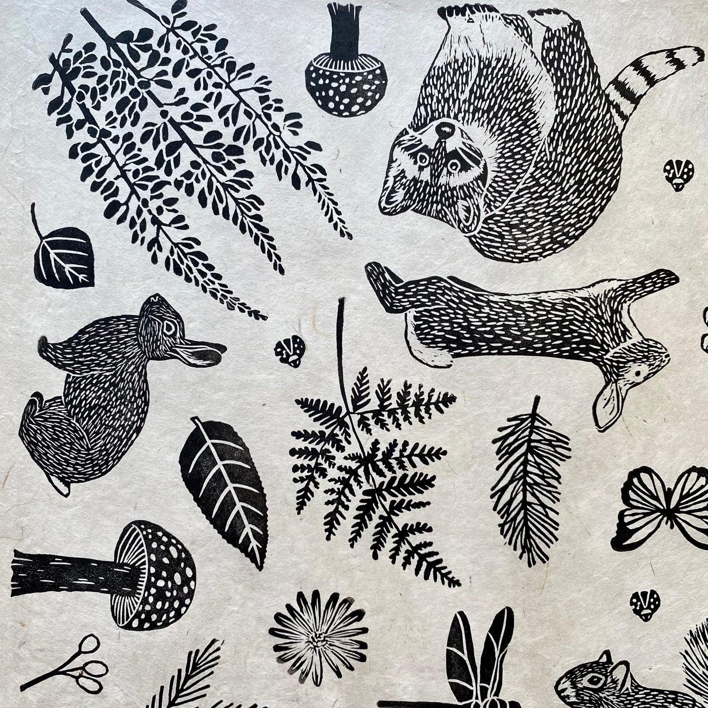 Woodland Animal Print