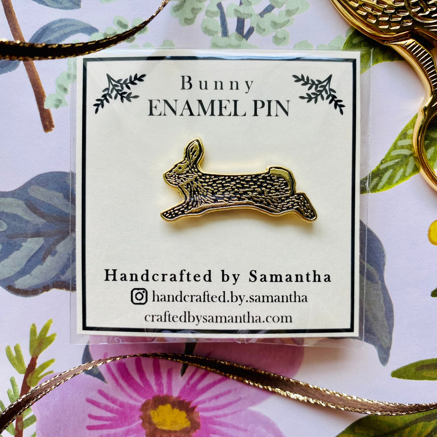 Enamel Bunny Pin