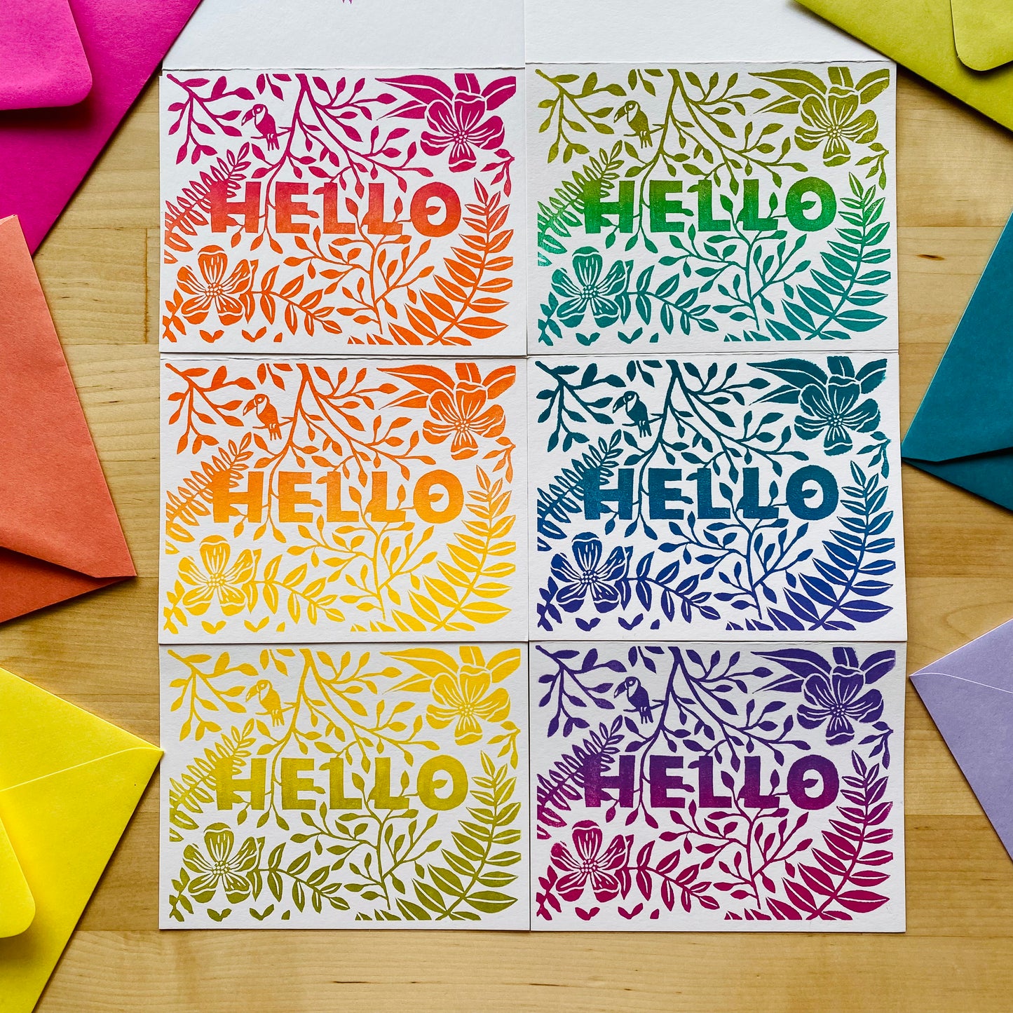 Happy Hello Cards (Set of 6)