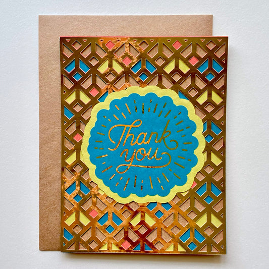 Layered Thank You Card