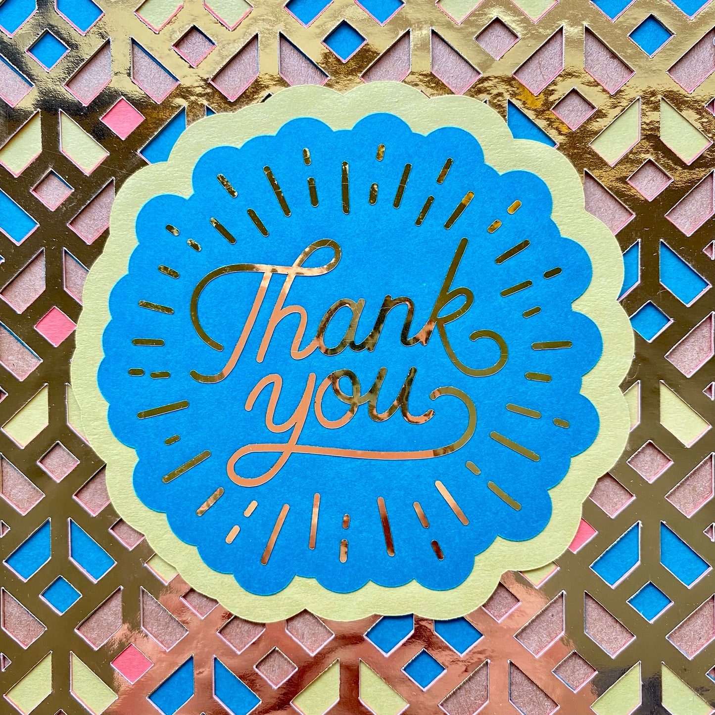 Layered Thank You Card