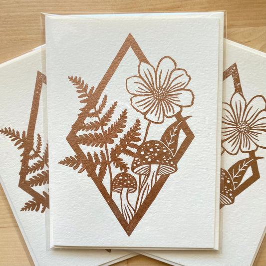 Diamond Botanical Card