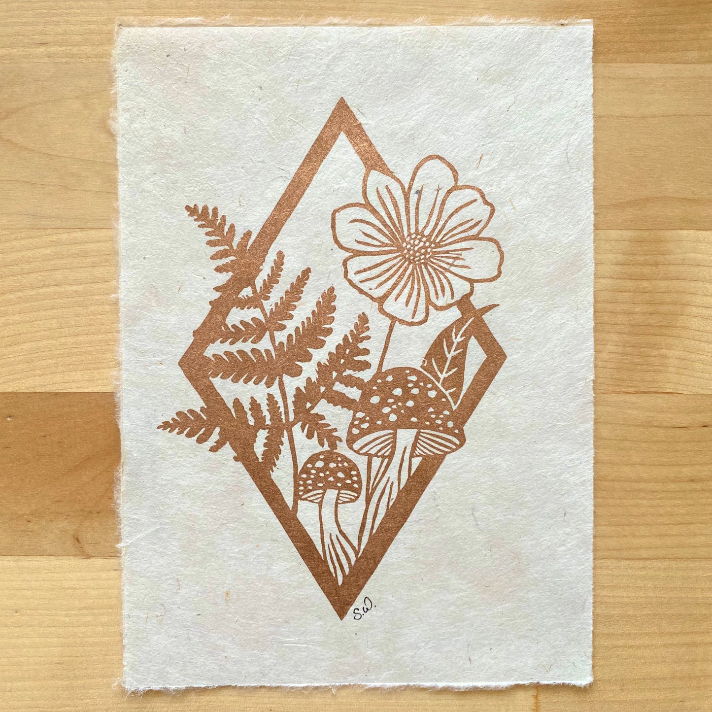 Diamond Botanical Print