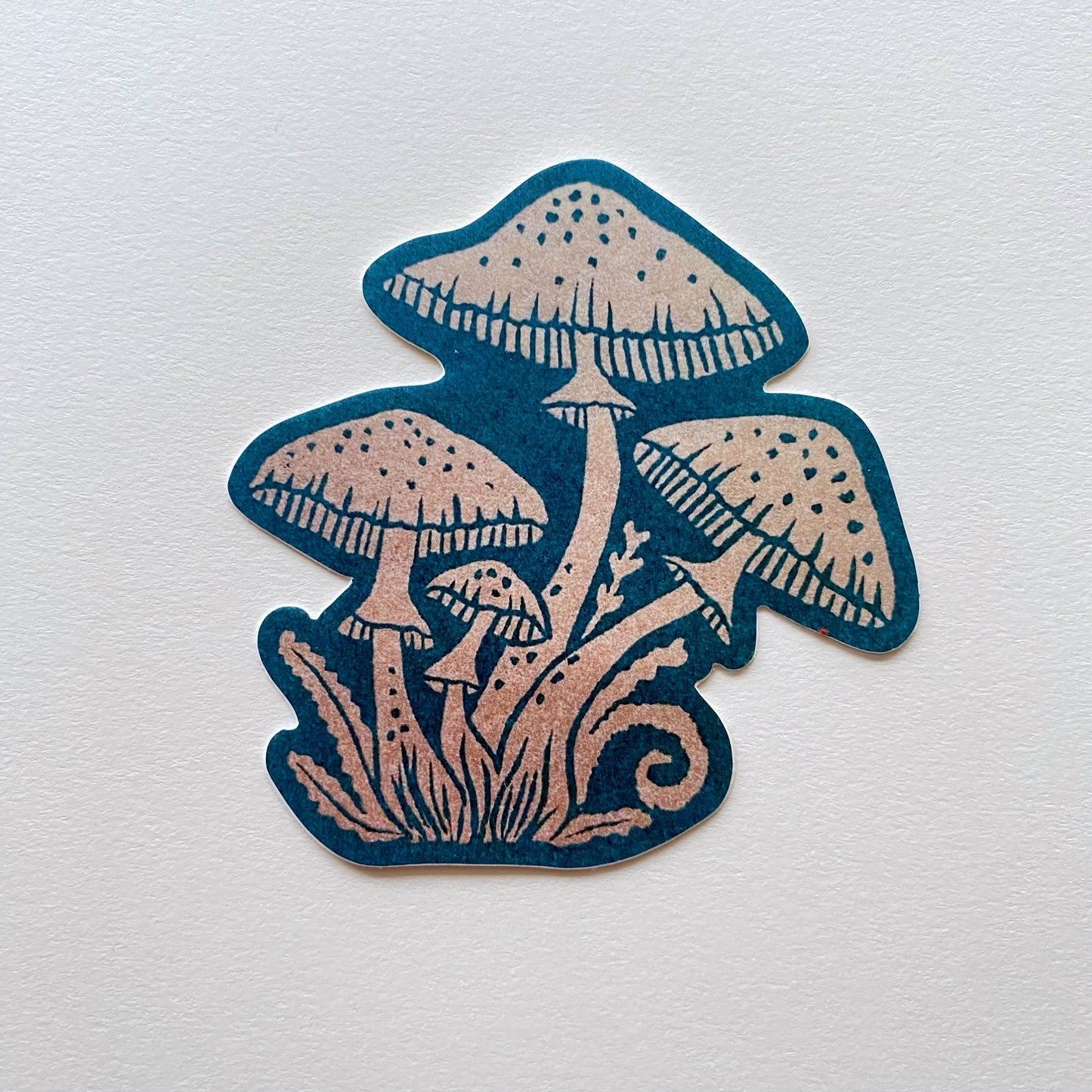 Gold Mushroom Sticker