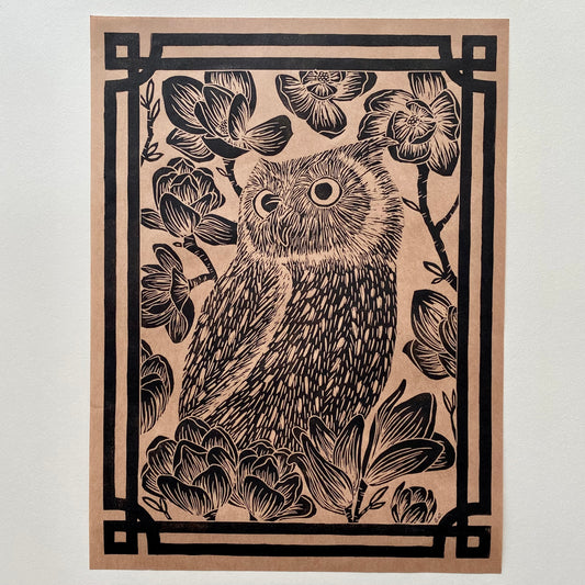 Magnolia Owl Print