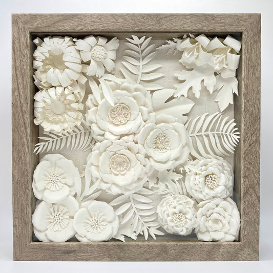 Paper Flower Shadowbox